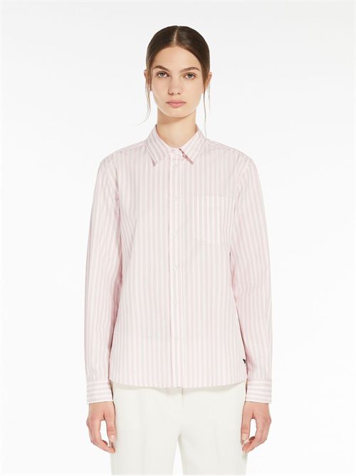 Camicia in popeline di cotone a righe WEEK END Max Mara | BAHAMAS2515111081600051